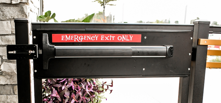 emergency push bar installation in Torrance